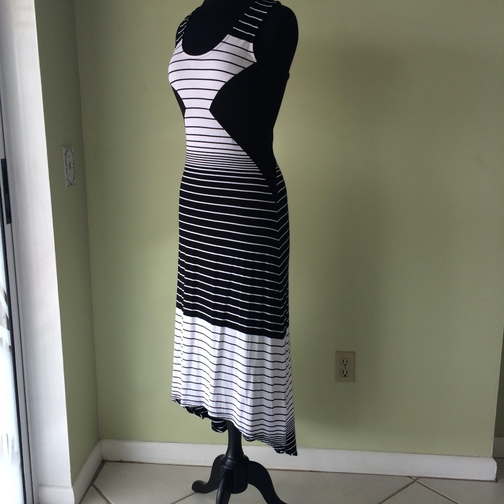 Buffalo David Bitton Hi-Lo Dress white/Black size M